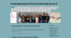 Desktop Screenshot of conseil-de-lordre-infirmier-de-paris.com